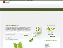 Tablet Screenshot of farmacialastorres.com